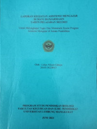 Image of Laporan Kegiatan Asisten Mengajar Di MAN 1 Banjarmasin Tahun Pelajaran 2022/2023
